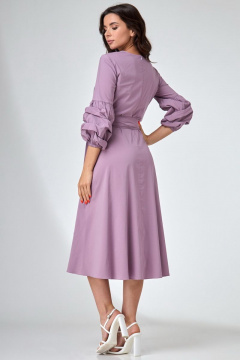 Полуприлегающее платье из хлопка с нагрудными вытачками Angelina & Сo 738 - фото 3