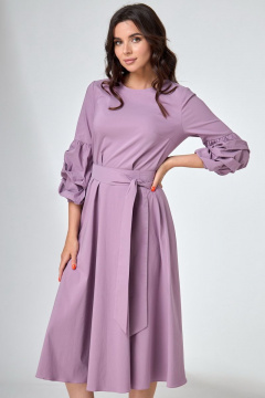 Полуприлегающее платье из хлопка с нагрудными вытачками Angelina & Сo 738 - фото 2