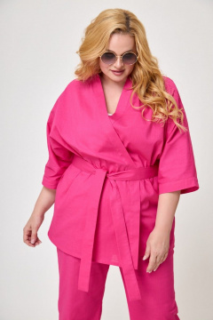 Ленский костюм с кимоно и брюками на резинке Anelli 1270 фуксия - фото 3