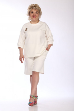 Джемпер, шорты Djerza 704 молочный - фото 1