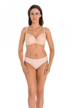 Трусы низкая посадка из трикотажа и кружева Teyli 7116 серебристый_пион - фото 1