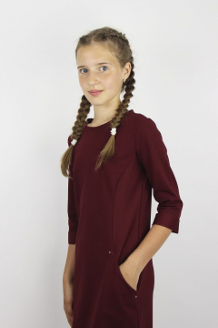 Платье Полесье С4834-16 6С0786-Д43 152,158 бордо - фото 2