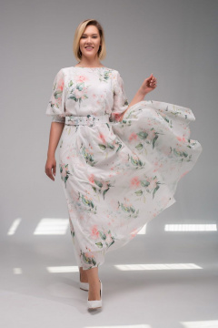 АСВ 1247.2 белый+цветы