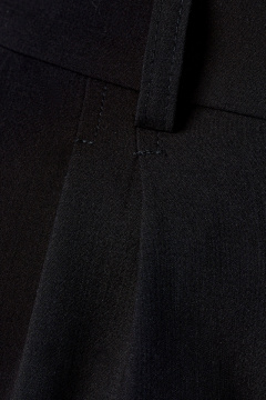 Черные широкие свободные брюки из поливискозы на лето Панда 48560w черный - фото 3