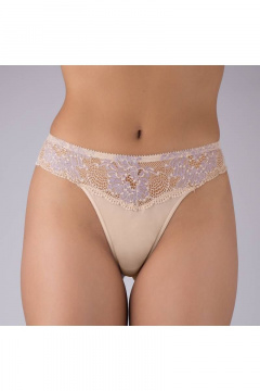 Трусы из эластичного полотна с кружевной отделкой Verally 1050-4 ванесса - фото 1