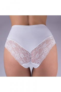 Трусы-слипы из кружева и эластичного полотна Verally 1165-1 белый - фото 2