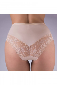 Трусы-слип из эластичного кружевного полотна Verally 1166-1 серебристый пион - фото 2