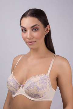 Бюстгальтер бежевый, комфортный для ежедневной носки Verally 2031-4 ванесса - фото 1