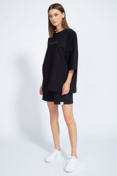 Костюм оверсайз шорты и джемпер из трикотажа для лета Kivviwear 40904091.09 - фото 5