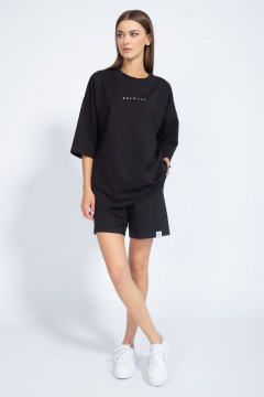 Костюм оверсайз шорты и джемпер из трикотажа для лета Kivviwear 40904091.09 - фото 4