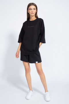 Костюм оверсайз шорты и джемпер из трикотажа для лета Kivviwear 40904091.09 - фото 2