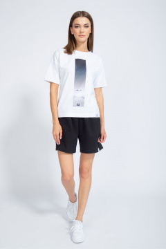 Футболка свободного кроя с цифровым принтом для лета Kivviwear 4026.61 - фото 5