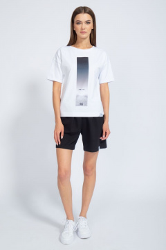 Футболка свободного кроя с цифровым принтом для лета Kivviwear 4026.61 - фото 2