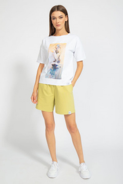 Футболка свободного кроя с цифровым принтом для лета Kivviwear 4026.62 - фото 3