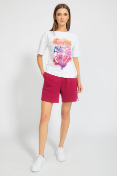 Футболка свободного кроя с цифровым принтом для лета Kivviwear 4026.63 - фото 4