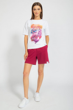 Футболка свободного кроя с цифровым принтом для лета Kivviwear 4026.63 - фото 3