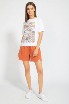 Футболка свободного кроя с цифровым принтом для лета Kivviwear 4026.64 - фото 5