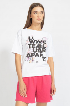 Футболка свободного кроя с цифровым принтом для лета Kivviwear 4026.65 - фото 2