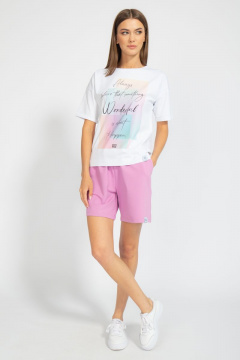 Футболка свободного кроя с цифровым принтом для лета Kivviwear 4026.67 - фото 4