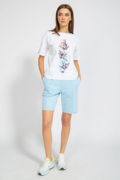 Футболка свободного кроя с цифровым принтом для лета Kivviwear 4026.68 - фото 5