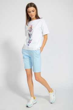 Футболка свободного кроя с цифровым принтом для лета Kivviwear 4026.68 - фото 4