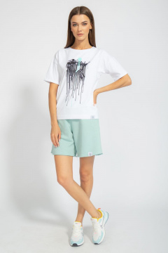 Футболка свободного кроя с цифровым принтом для лета Kivviwear 4026.69 - фото 4