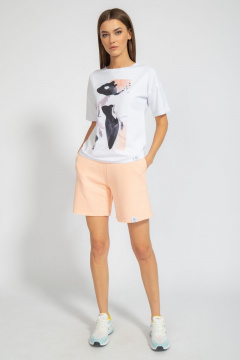 Футболка свободного кроя с цифровым принтом для лета Kivviwear 4026.70 - фото 3