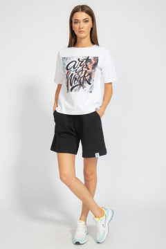 Футболка на каждый день из хлопка с принтом Kivviwear 4026.72 - фото 4