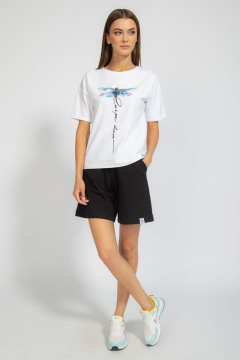 Футболка из хлопка с удлинённым рукавом и цифровым принтом Kivviwear 4026.73 - фото 5