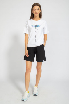 Футболка из хлопка с удлинённым рукавом и цифровым принтом Kivviwear 4026.73 - фото 4