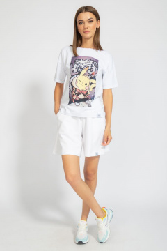 Футболка из трикотажа с принтом для летнего сезона Kivviwear 4026.74 - фото 5