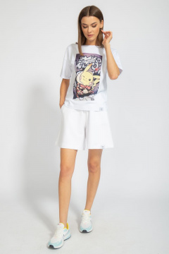 Футболка из трикотажа с принтом для летнего сезона Kivviwear 4026.74 - фото 4