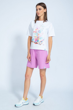 Футболка из хлопка с удлинённым рукавом и принтом Kivviwear 4026.76 - фото 3