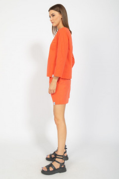 Яркие летние шорты свободного кроя из хлопка Kivviwear 4097.03 - фото 4