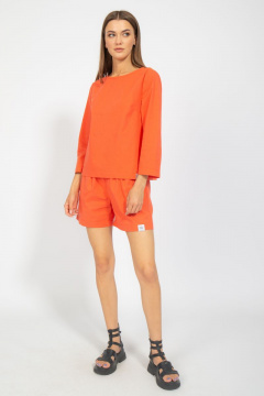 Яркие летние шорты свободного кроя из хлопка Kivviwear 4097.03 - фото 2