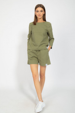 Джемпер с втачным рукавом из хлопкового текстиля Kivviwear 4095.05 - фото 5