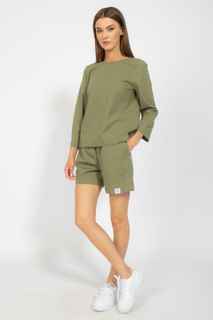 Джемпер с втачным рукавом из хлопкового текстиля Kivviwear 4095.05 - фото 4