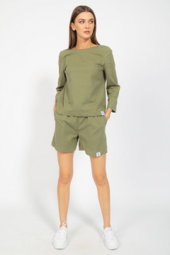 Джемпер с втачным рукавом из хлопкового текстиля Kivviwear 4095.05 - фото 3