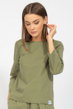 Джемпер с втачным рукавом из хлопкового текстиля Kivviwear 4095.05 - фото 2