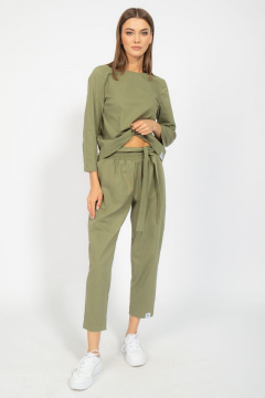 Брюки свободного кроя из хлопка с карманами Kivviwear 4096.05 - фото 4