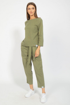 Брюки свободного кроя из хлопка с карманами Kivviwear 4096.05 - фото 3