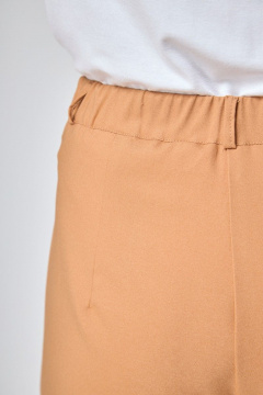 Элегантные брючные из вискозы с высокой посадкой Anelli 1294 верблюд - фото 5