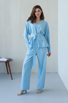 Блуза, брюки AURA otd 9106 голубой - фото 1