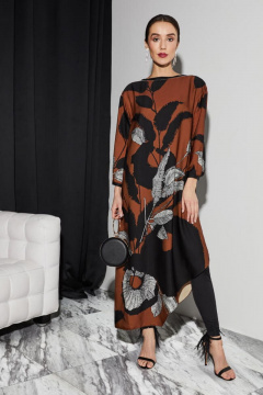 Nelva 51223 желто-коричневый-принт