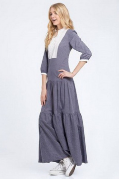 Сердечное летнее хлопковое платье комфортной посадки Lakbi 21195 - фото 1