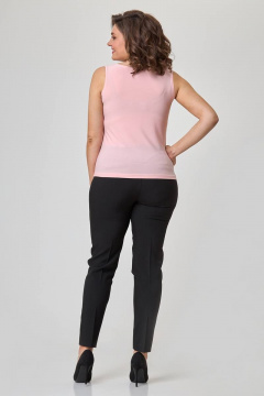 Майка приталенная из текстиля для фитнеса и повседневной Zlata 4400 розовый - фото 3