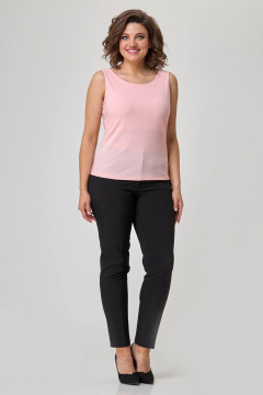 Майка приталенная из текстиля для фитнеса и повседневной Zlata 4400 розовый - фото 1
