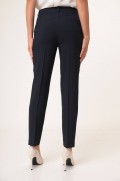 Классические синие брюки из текстиля с легким стрейчем Juliet Style Д230-1 темно-синий - фото 5