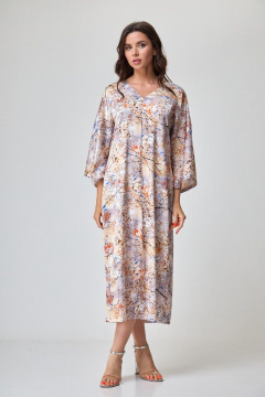 Платье Anelli 1153 беж - фото 4