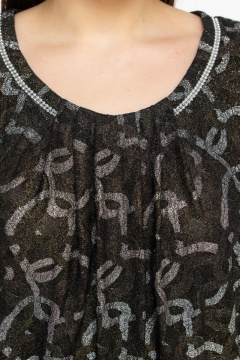 Платье праздничное с плиссированной юбкой гипюровое-шифонное Friends 2-013FR-2-0 - фото 5